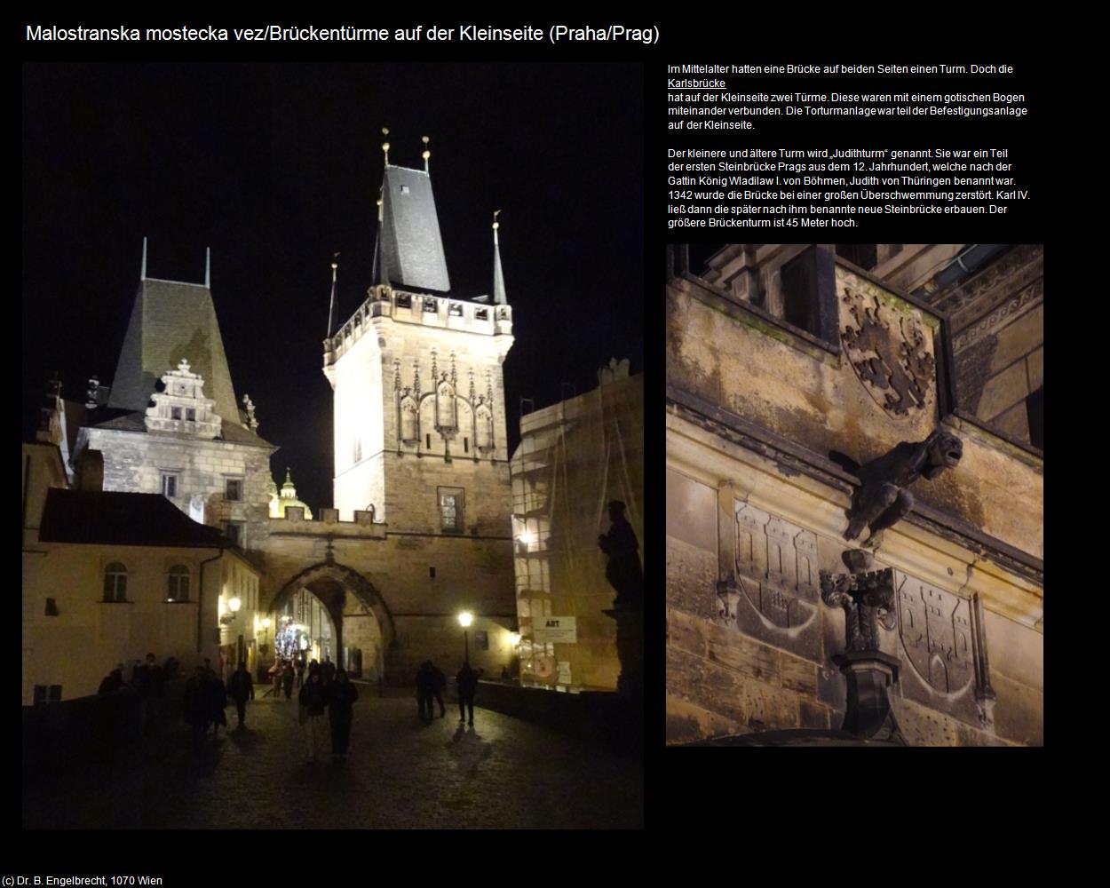Brückentürme auf der Kleinseite (Praha/Prag) (Praha-Mala Strana/Prager-Kleinseite) in Kulturatlas-TSCHECHIEN(c)B.Engelbrecht