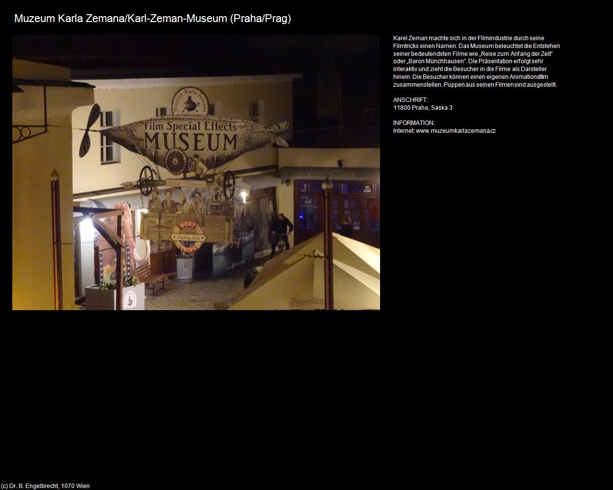 Karl-Zeman-Museum (Praha/Prag) (Praha-Mala Strana/Prager-Kleinseite) in Kulturatlas-TSCHECHIEN