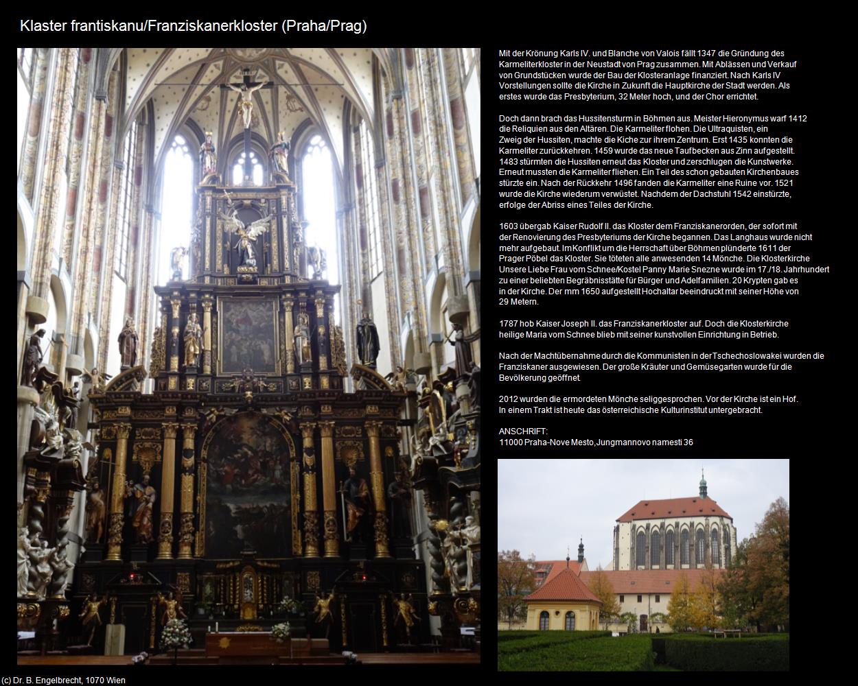 Franziskanerkloster (Praha-Nove Mesto/Prager-Neustadt) in Kulturatlas-TSCHECHIEN