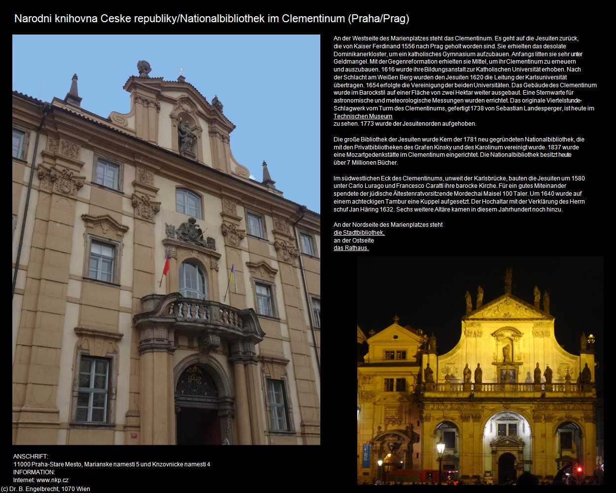 Nationalbibliothek im Clementinum (Praha-Stare Mesto/Prager-Altstadt) in Kulturatlas-TSCHECHIEN(c)B.Engelbrecht