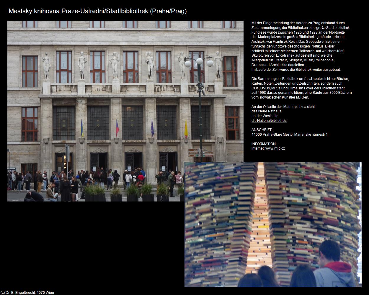 Stadtbibliothek (Praha-Stare Mesto/Prager-Altstadt) in Kulturatlas-TSCHECHIEN(c)B.Engelbrecht