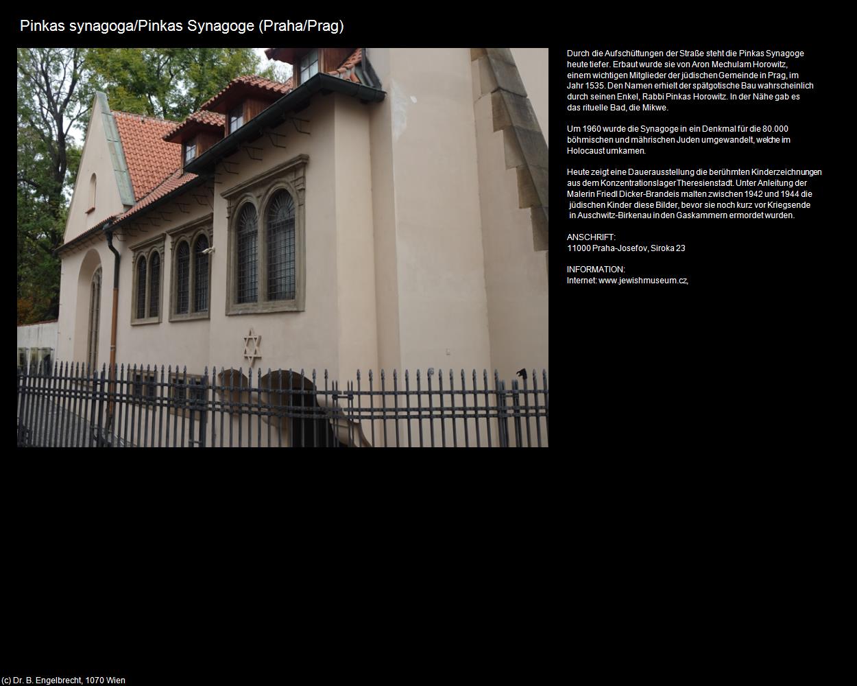 Pinkas Synagoge (Praha-Stare Mesto/Prager-Altstadt) in Kulturatlas-TSCHECHIEN