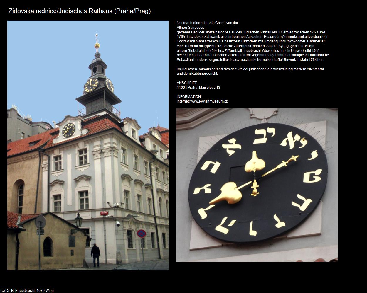 Jüdisches Rathaus (Praha-Stare Mesto/Prager-Altstadt) in Kulturatlas-TSCHECHIEN(c)B.Engelbrecht