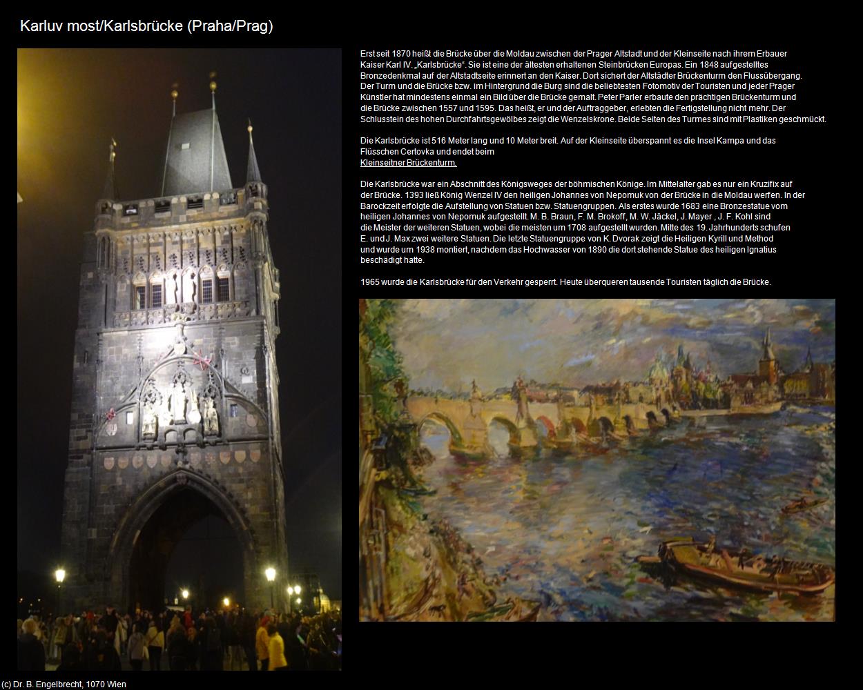 Karlsbrücke (Praha-Stare Mesto/Prager-Altstadt) in Kulturatlas-TSCHECHIEN(c)B.Engelbrecht
