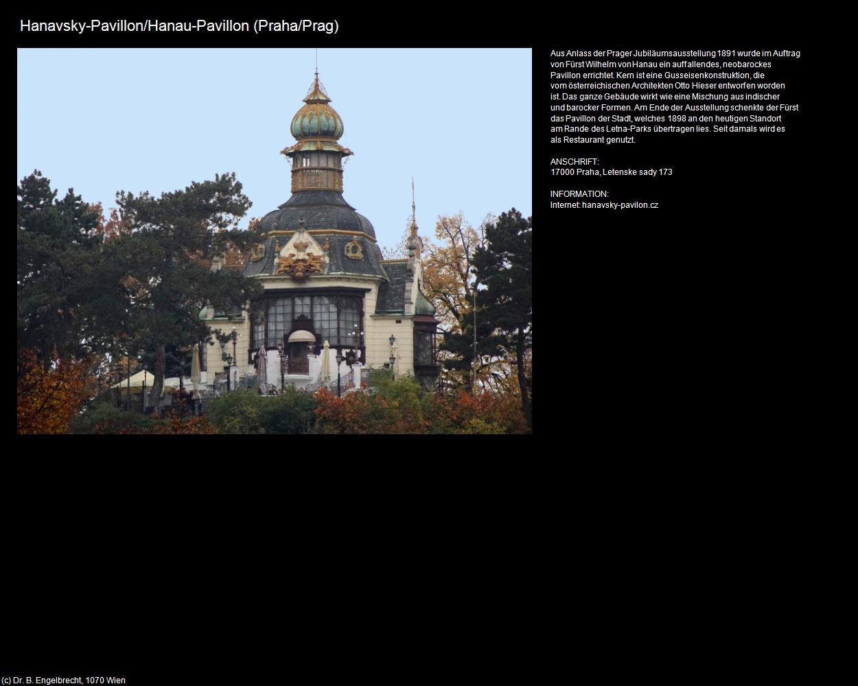 Hanau-Pavillon (Praha/Prag-Stadtteile-im-Norden) in Kulturatlas-TSCHECHIEN