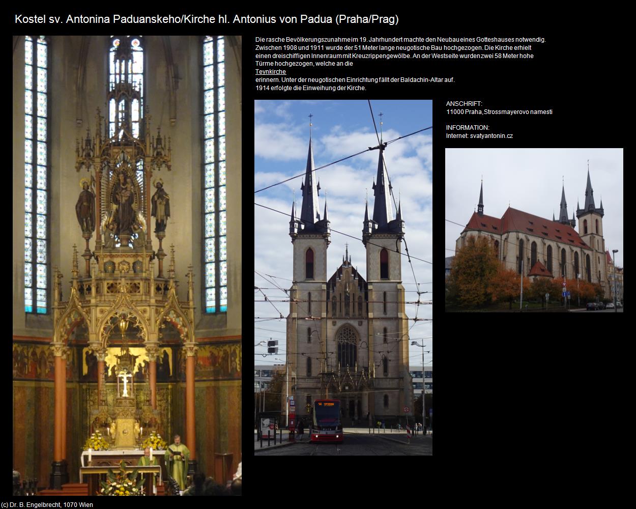 Kirche hl. Antonius von Padua (Praha/Prag-Stadtteile-im-Norden) in Kulturatlas-TSCHECHIEN(c)B.Engelbrecht