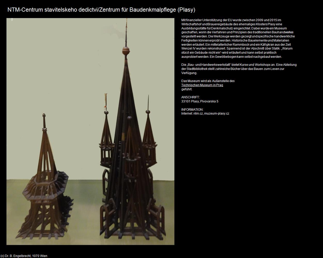 NTM-Zentrum für Baudenkmalpflege (Plasy/Plaß) in Kulturatlas-TSCHECHIEN(c)B.Engelbrecht