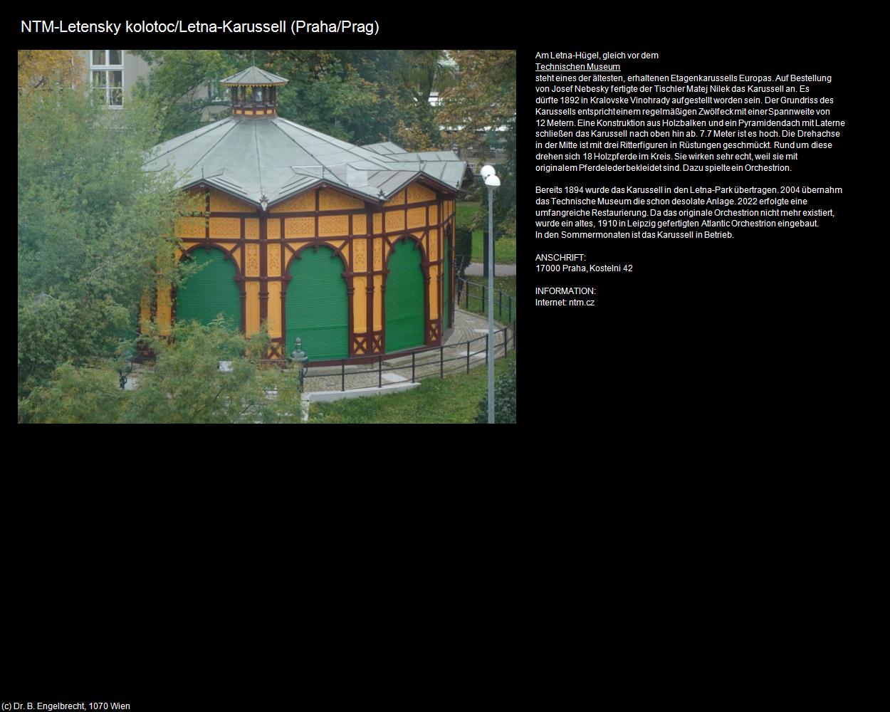 NTM-Letna-Karussell (Praha/Prag-Stadtteile-im-Norden) in Kulturatlas-TSCHECHIEN(c)B.Engelbrecht