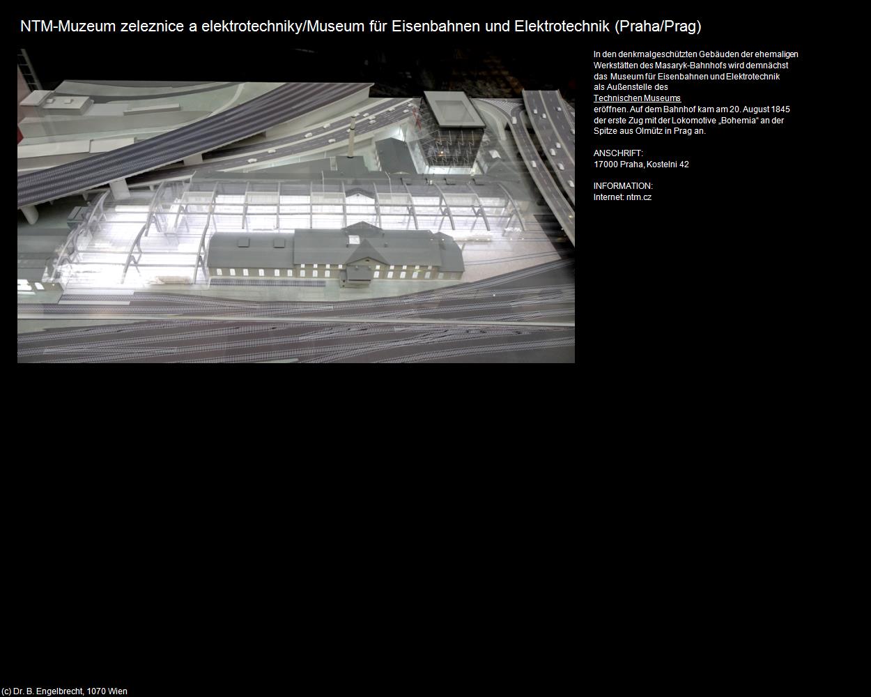 NTM-Museum für Eisenbahnen und Elektrotechnik (Praha-Stare Mesto/Prager-Altstadt) in Kulturatlas-TSCHECHIEN(c)B.Engelbrecht