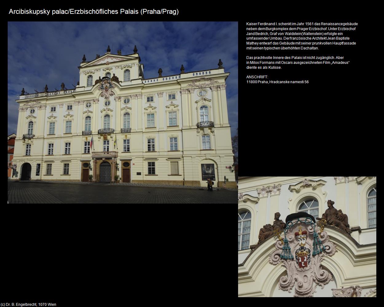 Erzbischöfliches Palais (Praha-Hradcany/Prager-Burgberg) in Kulturatlas-TSCHECHIEN