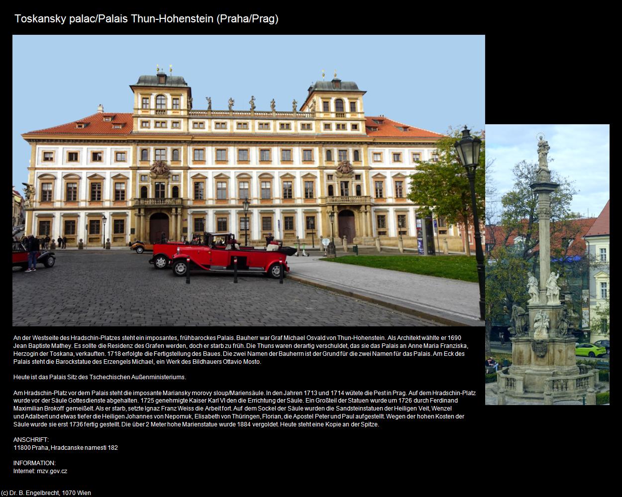 Palais Thun-Hohenstein (Praha-Hradcany/Prager-Burgberg) in Kulturatlas-TSCHECHIEN