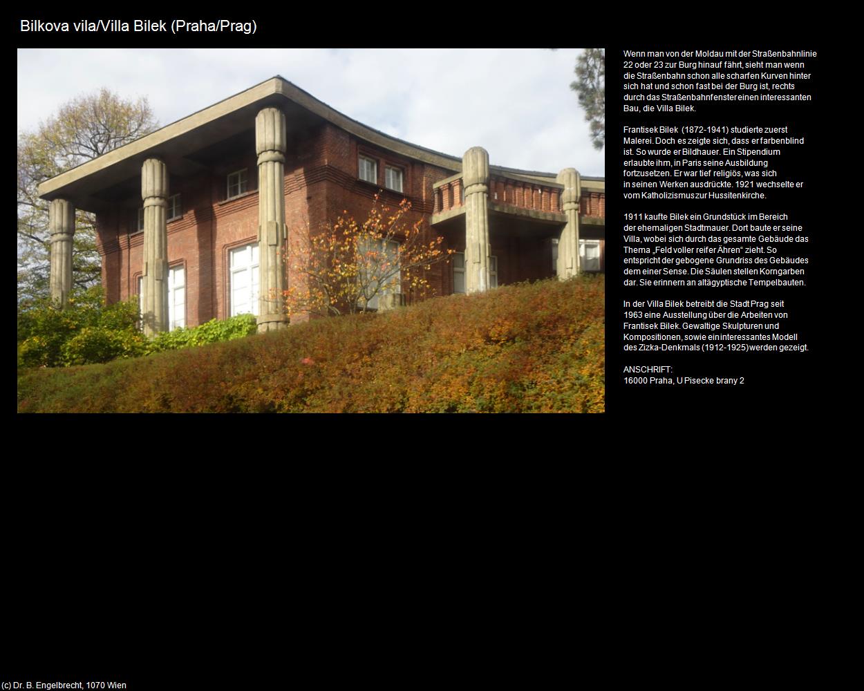 Villa Bilek  (Praha-Hradcany/Prager-Burgberg) in Kulturatlas-TSCHECHIEN