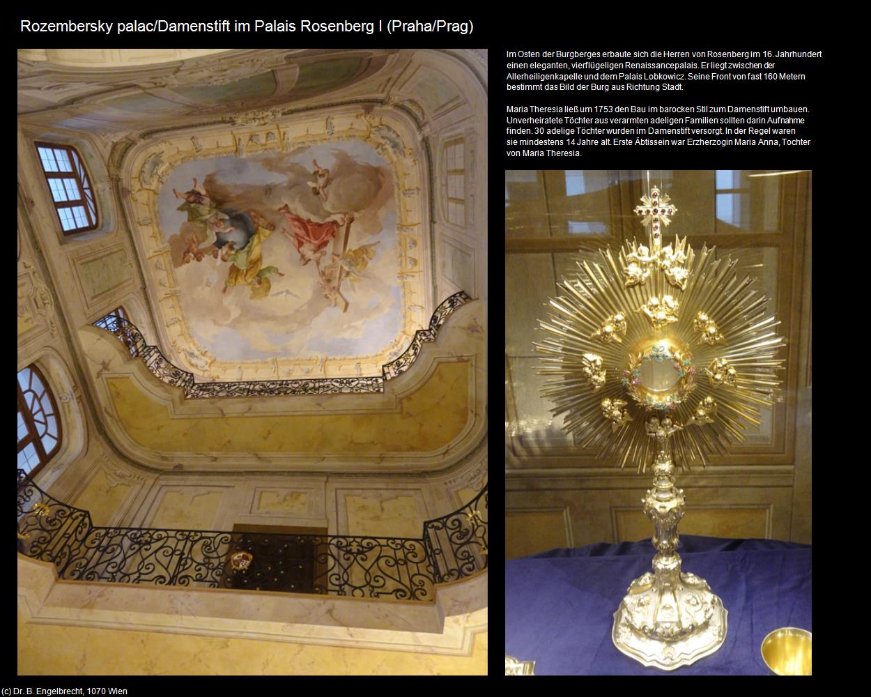 Damenstift im Palais Rosenberg I (Praha-Hradcany/Prager-Burgberg) in Kulturatlas-TSCHECHIEN