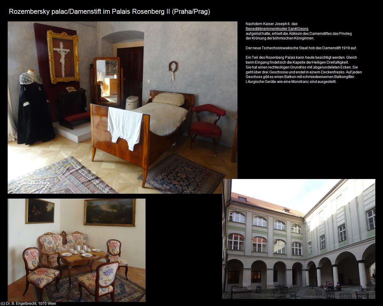 Damenstift im Palais Rosenberg II (Praha-Hradcany/Prager-Burgberg) in Kulturatlas-TSCHECHIEN(c)B.Engelbrecht
