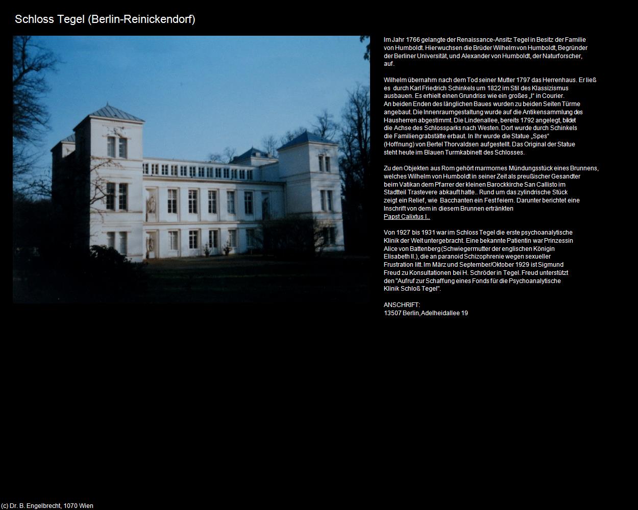 Schloss Tegel (Reinickendorf) (Berlin (DEU-BE)) in BERLIN(c)B.Engelbrecht