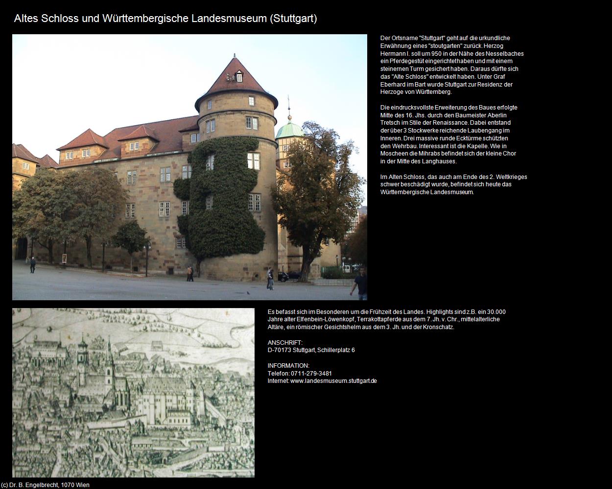 Altes Schloss und Württembergische Landesmuseum (Stuttgart) in Kulturatlas-BADEN-WÜRTTEMBERG