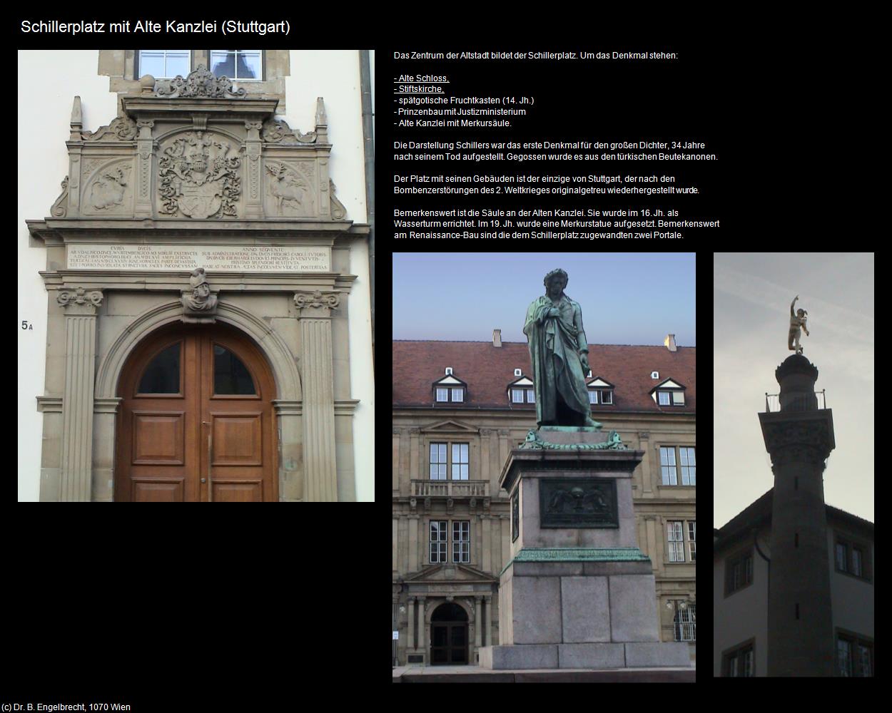 Schillerplatz mit Alte Kanzlei   (Stuttgart) in Kulturatlas-BADEN-WÜRTTEMBERG(c)B.Engelbrecht