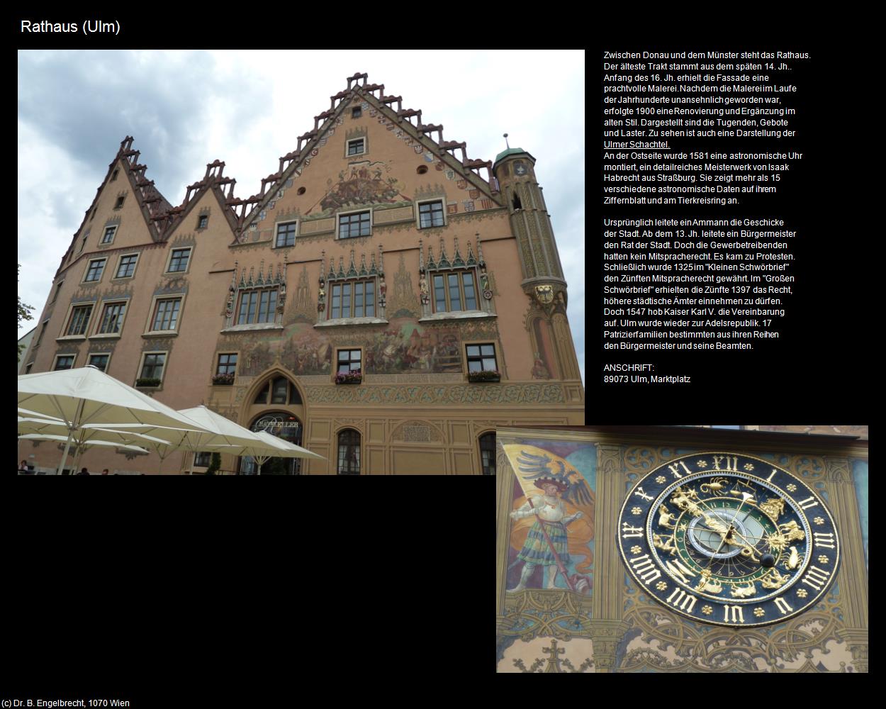 Rathaus (Ulm) in Kulturatlas-BADEN-WÜRTTEMBERG(c)B.Engelbrecht