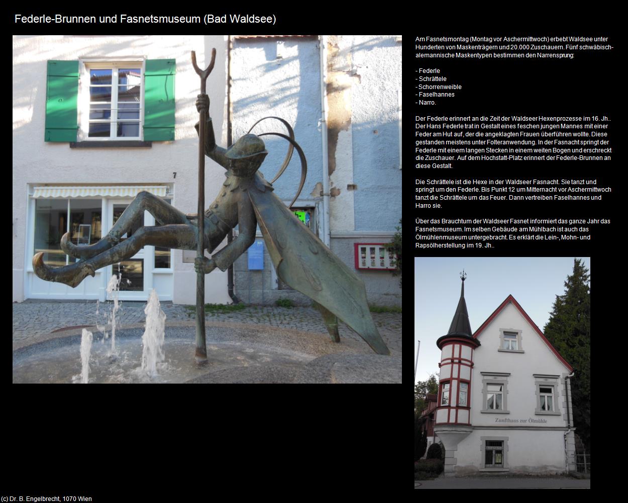 Federle-Brunnen und Fasnetsmuseum (Bad Waldsee) in Kulturatlas-BADEN-WÜRTTEMBERG