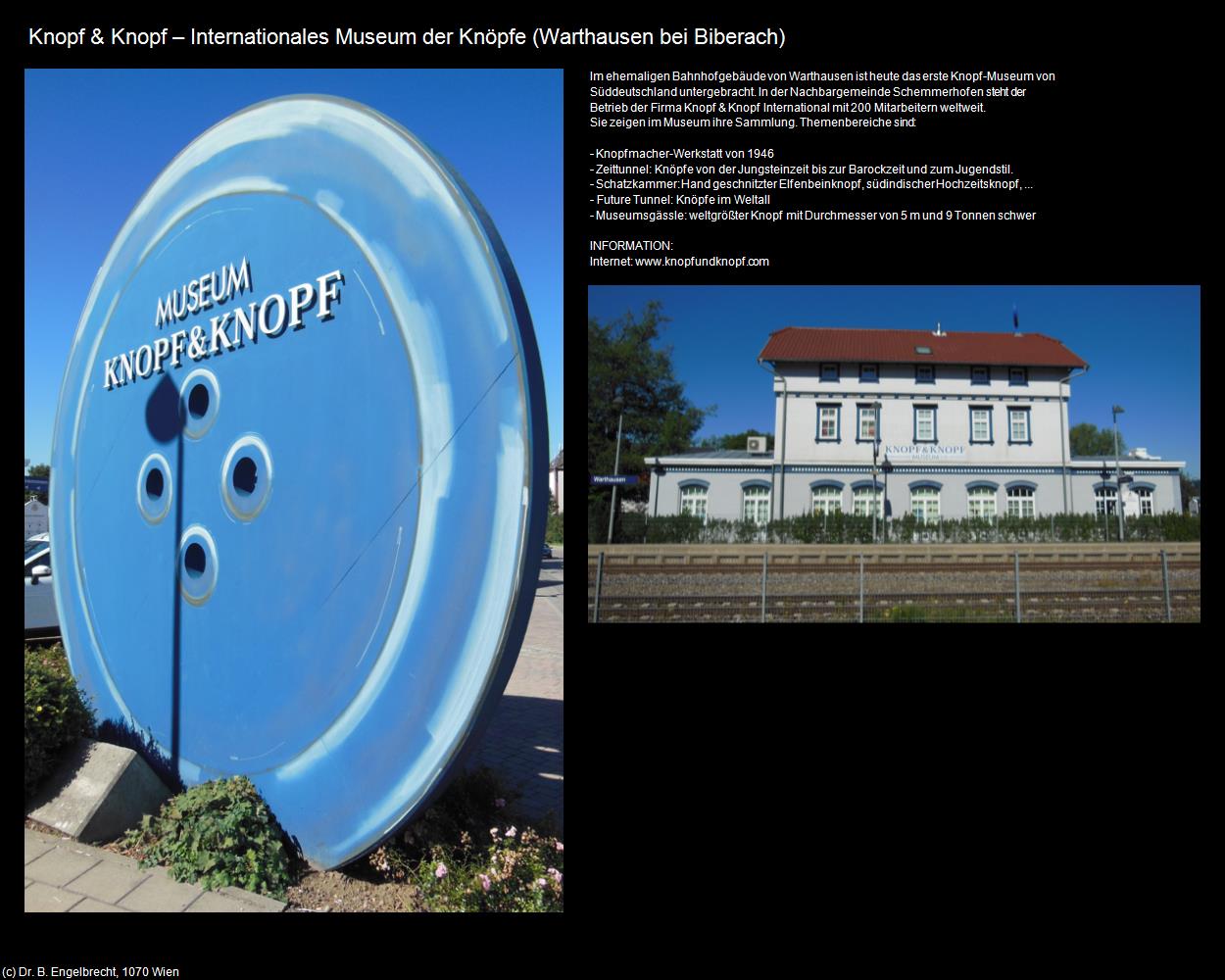Knopf & Knopf-Museum (Warthausen bei Biberach) in Kulturatlas-BADEN-WÜRTTEMBERG