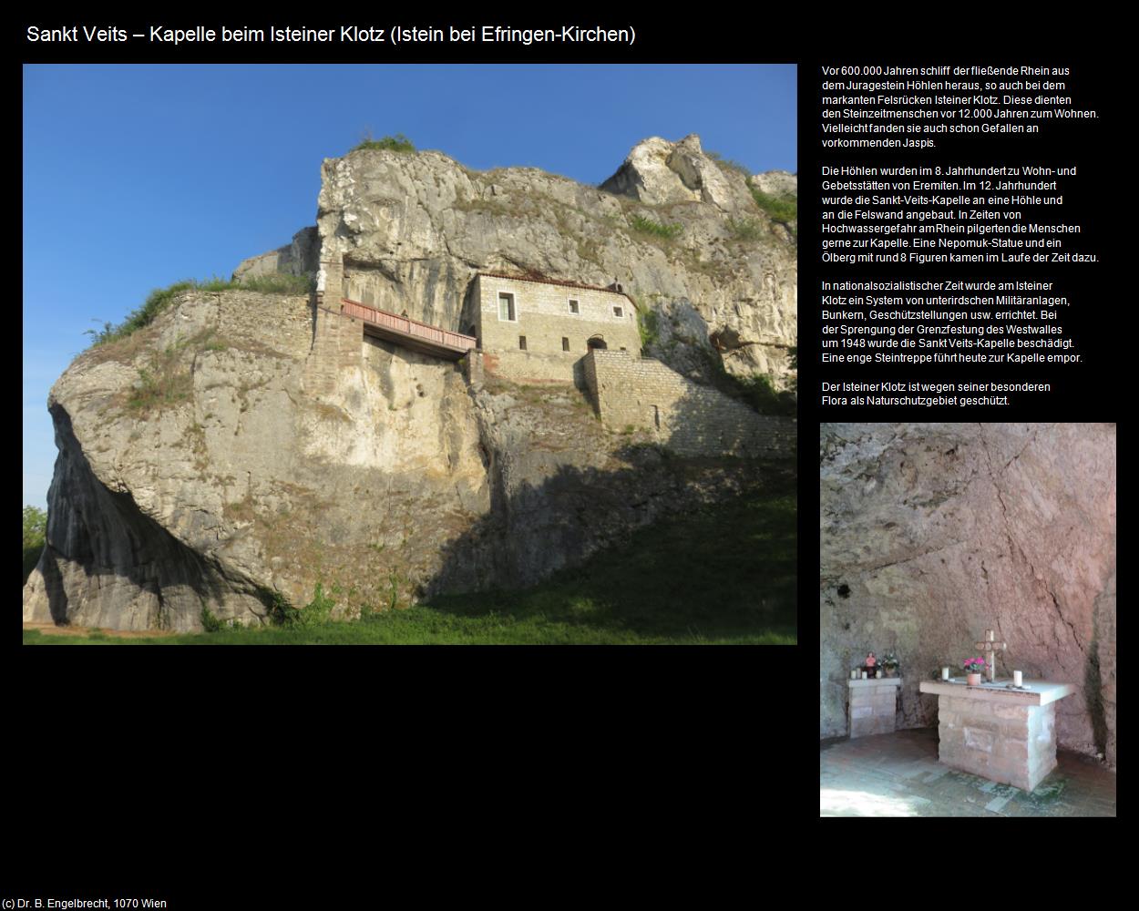 Sankt Veits-Kapelle beim Isteiner Klotz (Istein bei Efringen-Kirchen) in Kulturatlas-BADEN-WÜRTTEMBERG