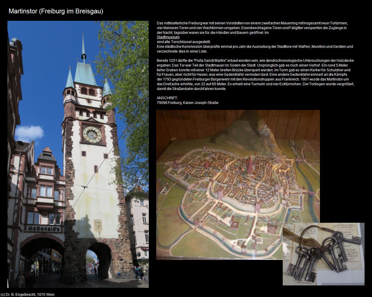 Martinstor (Freiburg im Breisgau) in Kulturatlas-BADEN-WÜRTTEMBERG(c)B.Engelbrecht