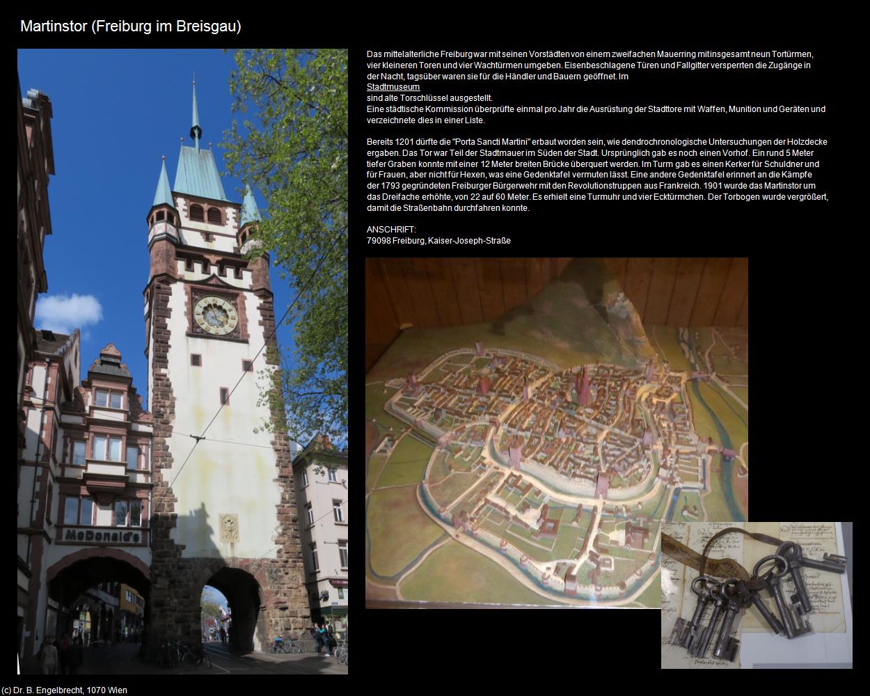 Martinstor (Freiburg im Breisgau) in Kulturatlas-BADEN-WÜRTTEMBERG(c)B.Engelbrecht