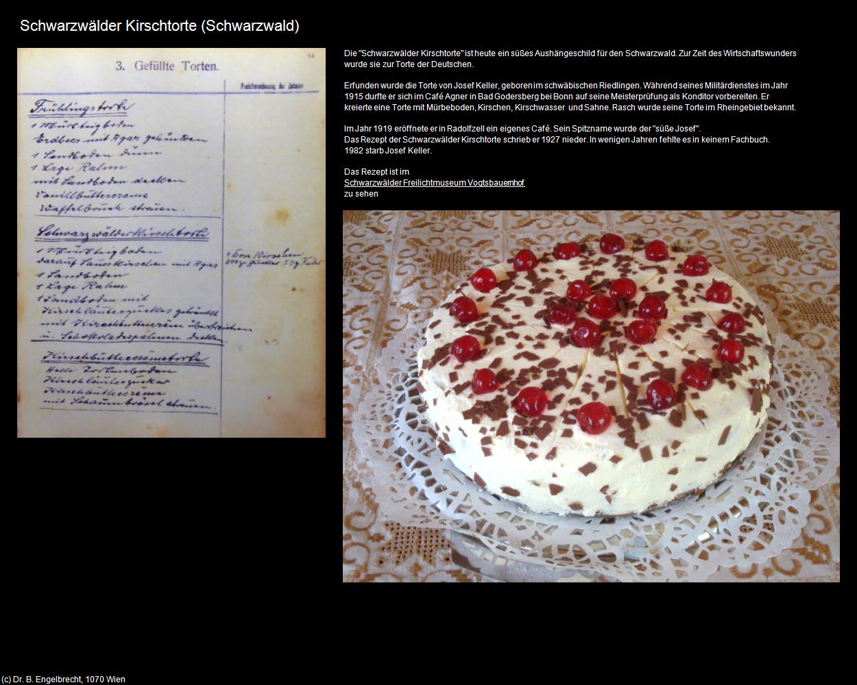 Schwarzwälder Kirschtorte  (Schwarzwald) in Kulturatlas-BADEN-WÜRTTEMBERG(c)B.Engelbrecht