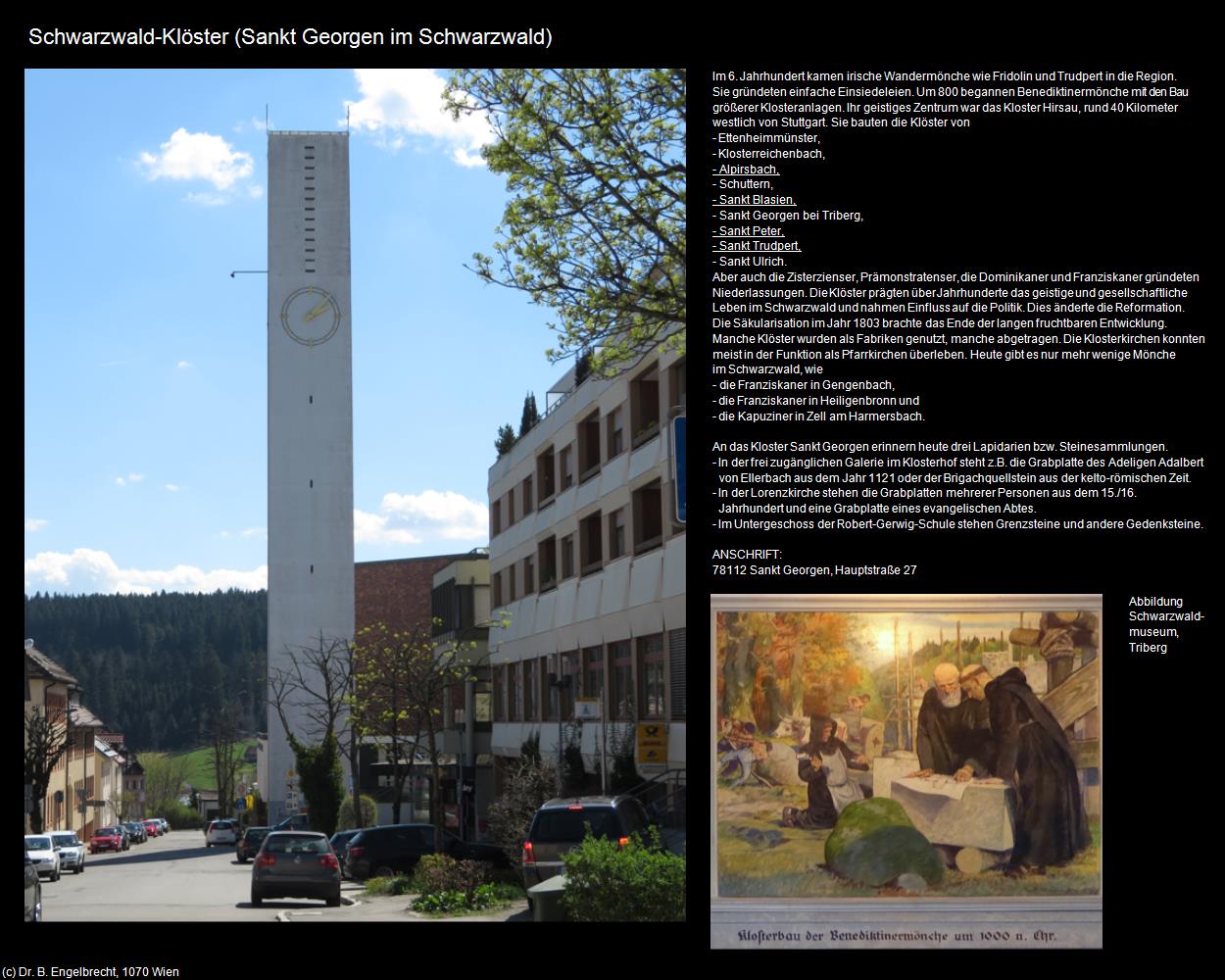 Schwarzwald-Klöster  (Sankt Georgen im Schwarzwald) in Kulturatlas-BADEN-WÜRTTEMBERG(c)B.Engelbrecht