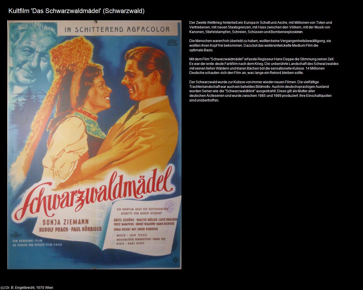 Kultfilm Schwarzwaldmädel  (Schwarzwald) in Kulturatlas-BADEN-WÜRTTEMBERG