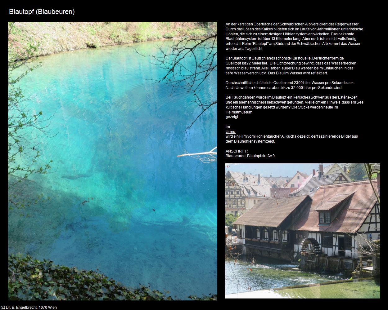 Blautopf  (Blaubeuren) in Kulturatlas-BADEN-WÜRTTEMBERG(c)B.Engelbrecht