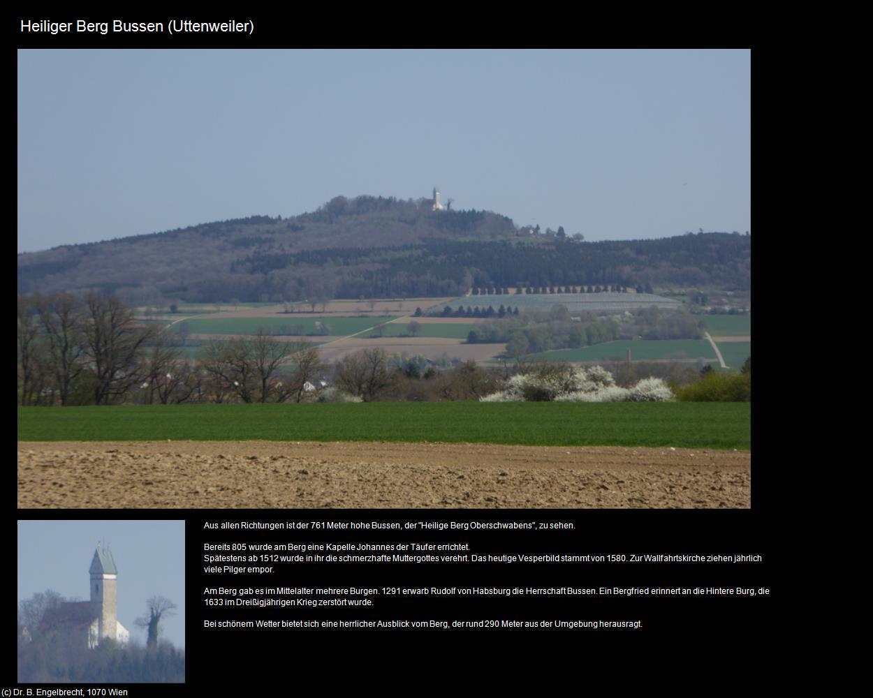 Heiliger Berg Bussen (Uttenweiler) in Kulturatlas-BADEN-WÜRTTEMBERG