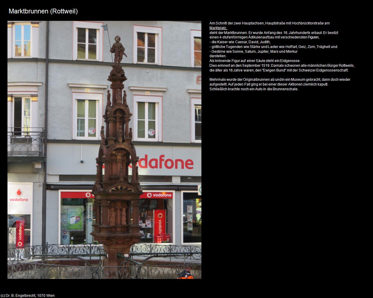 Marktbrunnen (Rottweil) in Kulturatlas-BADEN-WÜRTTEMBERG(c)B.Engelbrecht