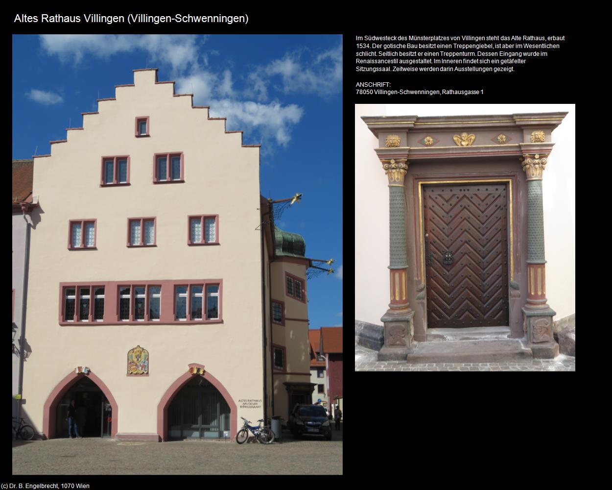 Altes Rathaus (Villingen) (Villingen-Schwenningen ) in Kulturatlas-BADEN-WÜRTTEMBERG