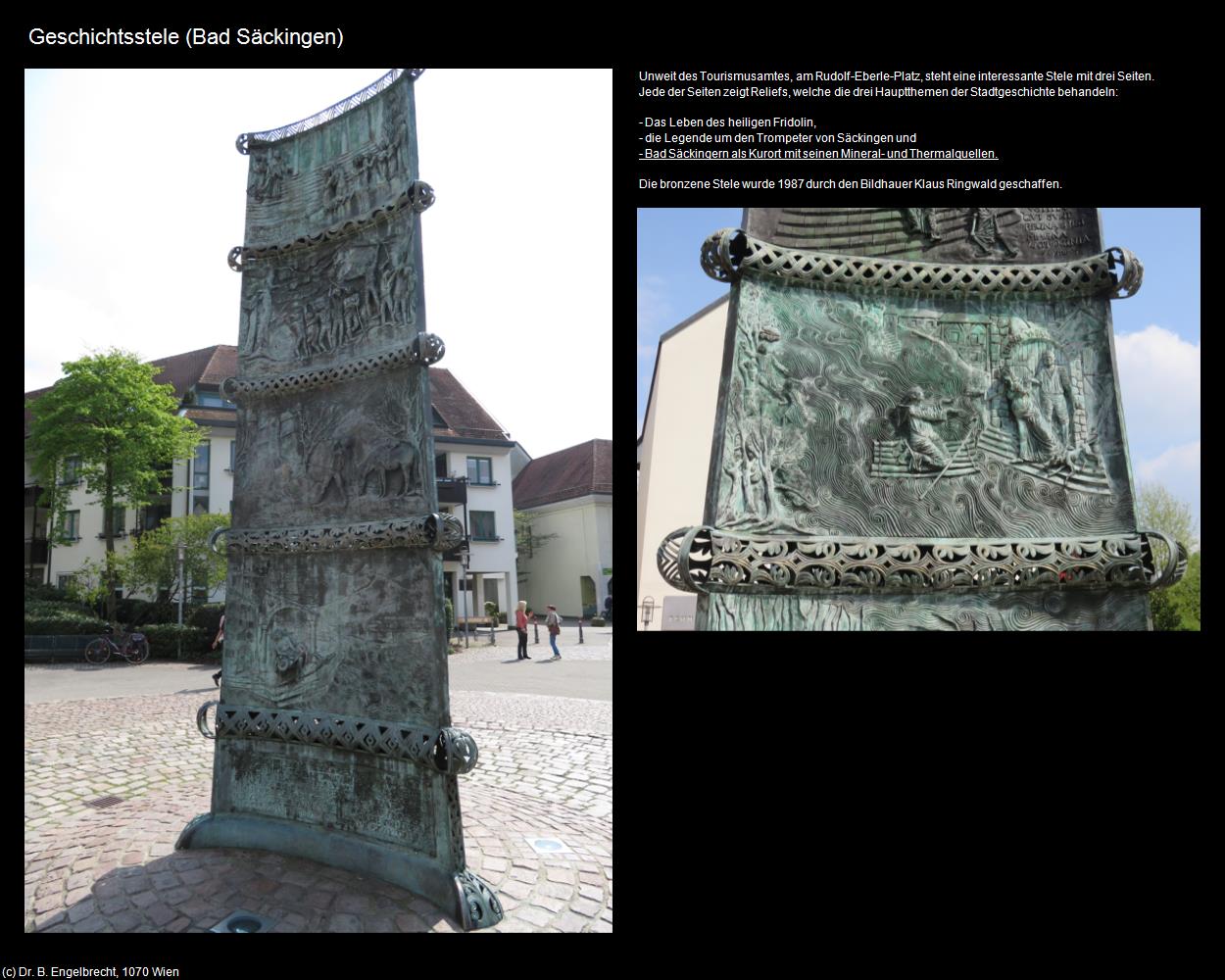 Geschichtsstele (Bad Säckingen) in Kulturatlas-BADEN-WÜRTTEMBERG(c)B.Engelbrecht