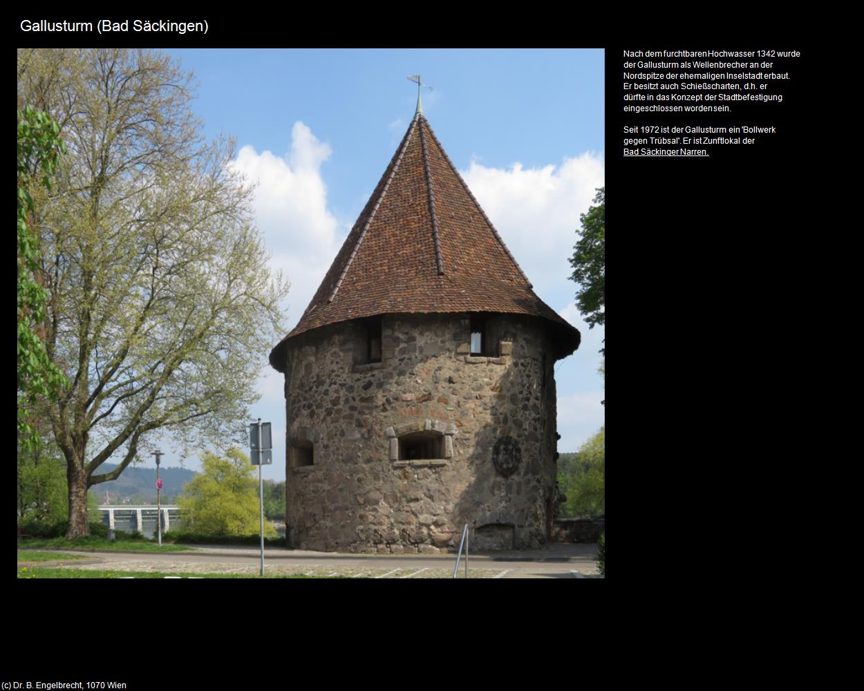 Gallusturm (Bad Säckingen) in Kulturatlas-BADEN-WÜRTTEMBERG(c)B.Engelbrecht