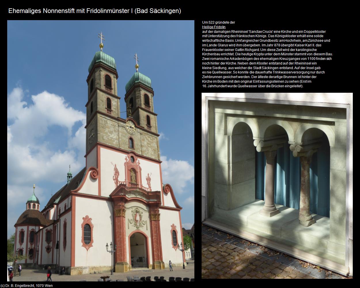 Ehem. Nonnenstift mit Fridolinmünster I (Bad Säckingen) in Kulturatlas-BADEN-WÜRTTEMBERG(c)B.Engelbrecht