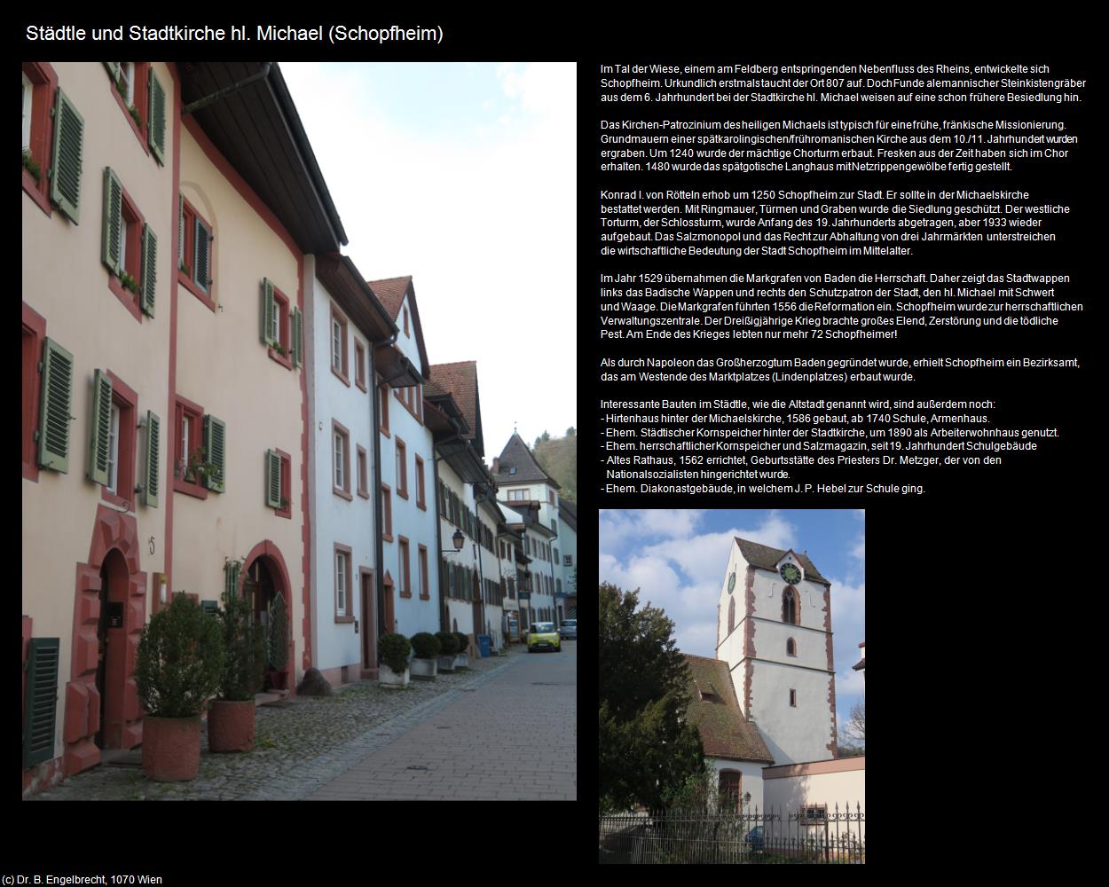 Städtle und Stadtkirche hl. Michael  (Schopfheim) in Kulturatlas-BADEN-WÜRTTEMBERG