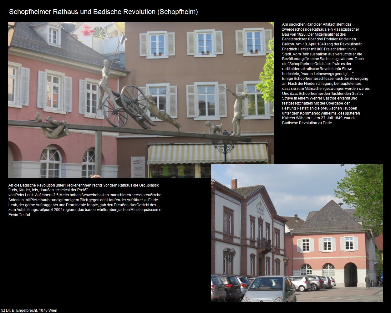 Schopfheimer Rathaus und Badische Revolution (Schopfheim) in Kulturatlas-BADEN-WÜRTTEMBERG