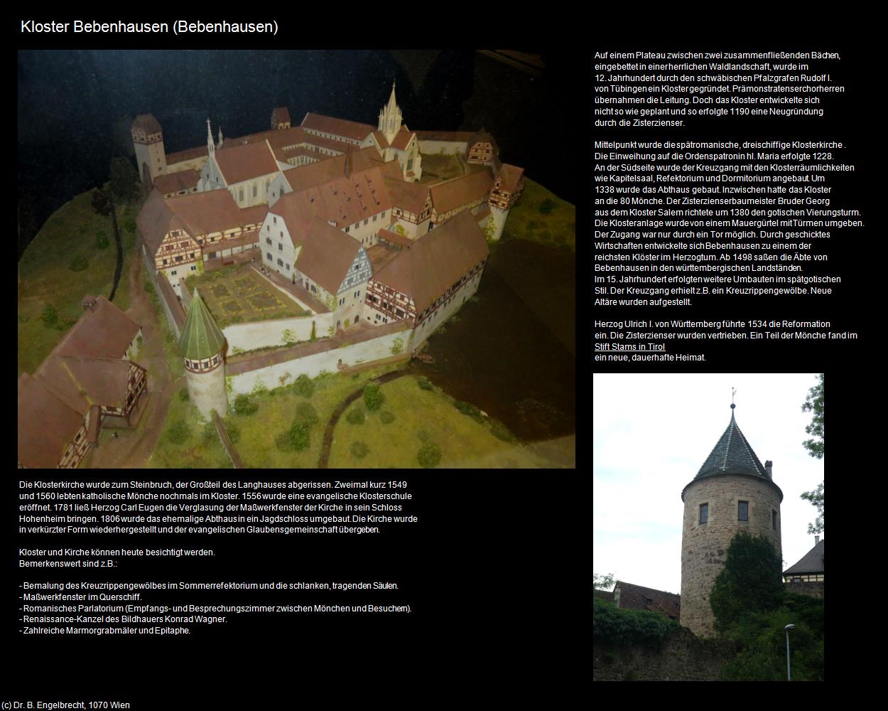 Kloster Bebenhausen (Bebenhausen) in Kulturatlas-BADEN-WÜRTTEMBERG(c)B.Engelbrecht