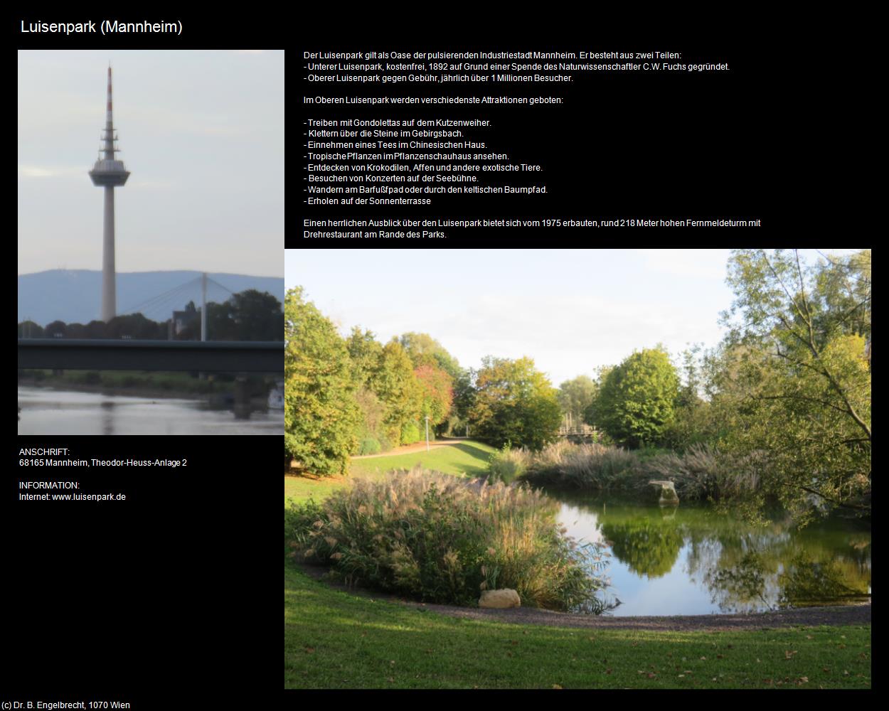 Luisenpark (Mannheim) in Kulturatlas-BADEN-WÜRTTEMBERG