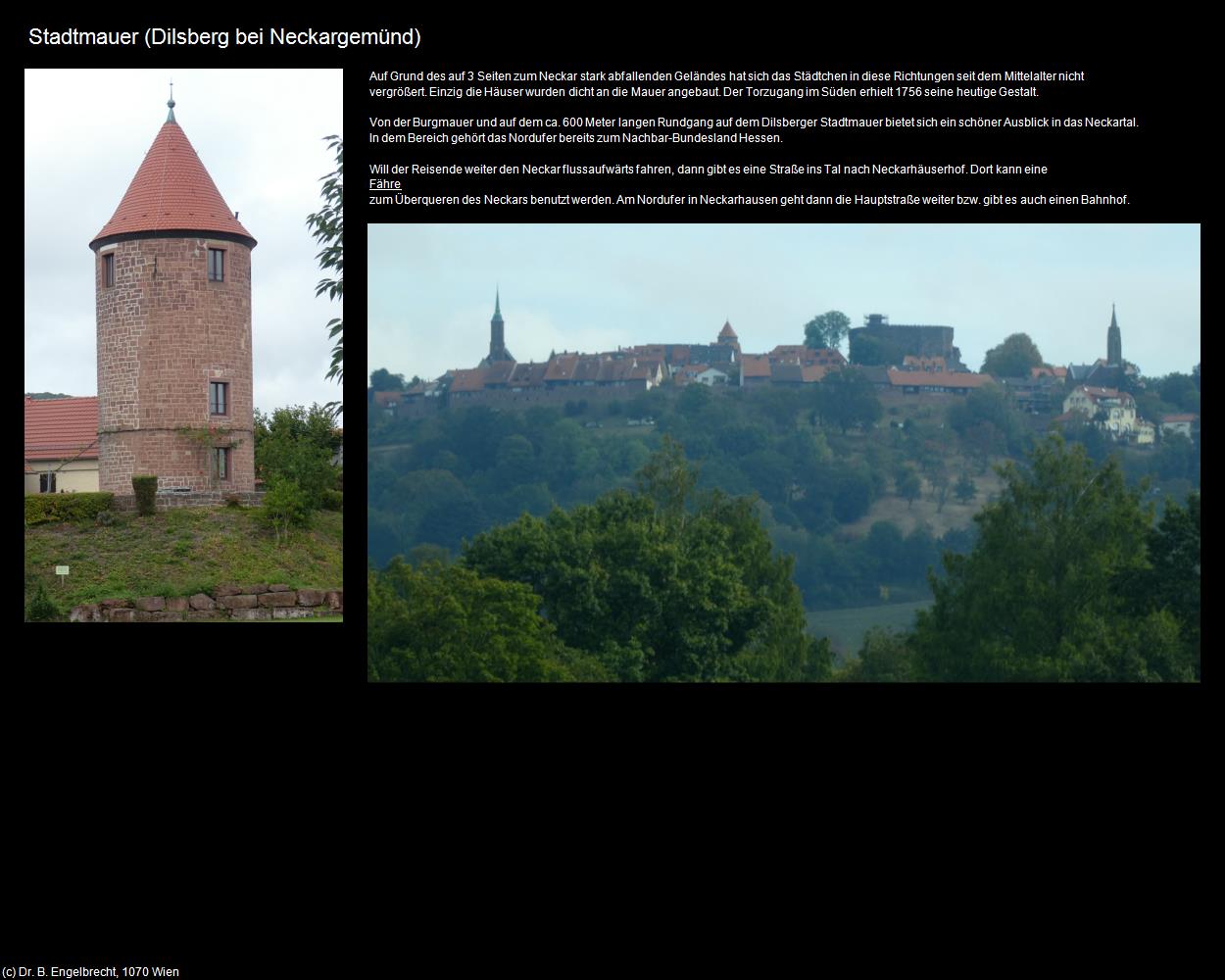 Stadtmauer (Dilsberg bei Neckargemünd) in Kulturatlas-BADEN-WÜRTTEMBERG(c)B.Engelbrecht