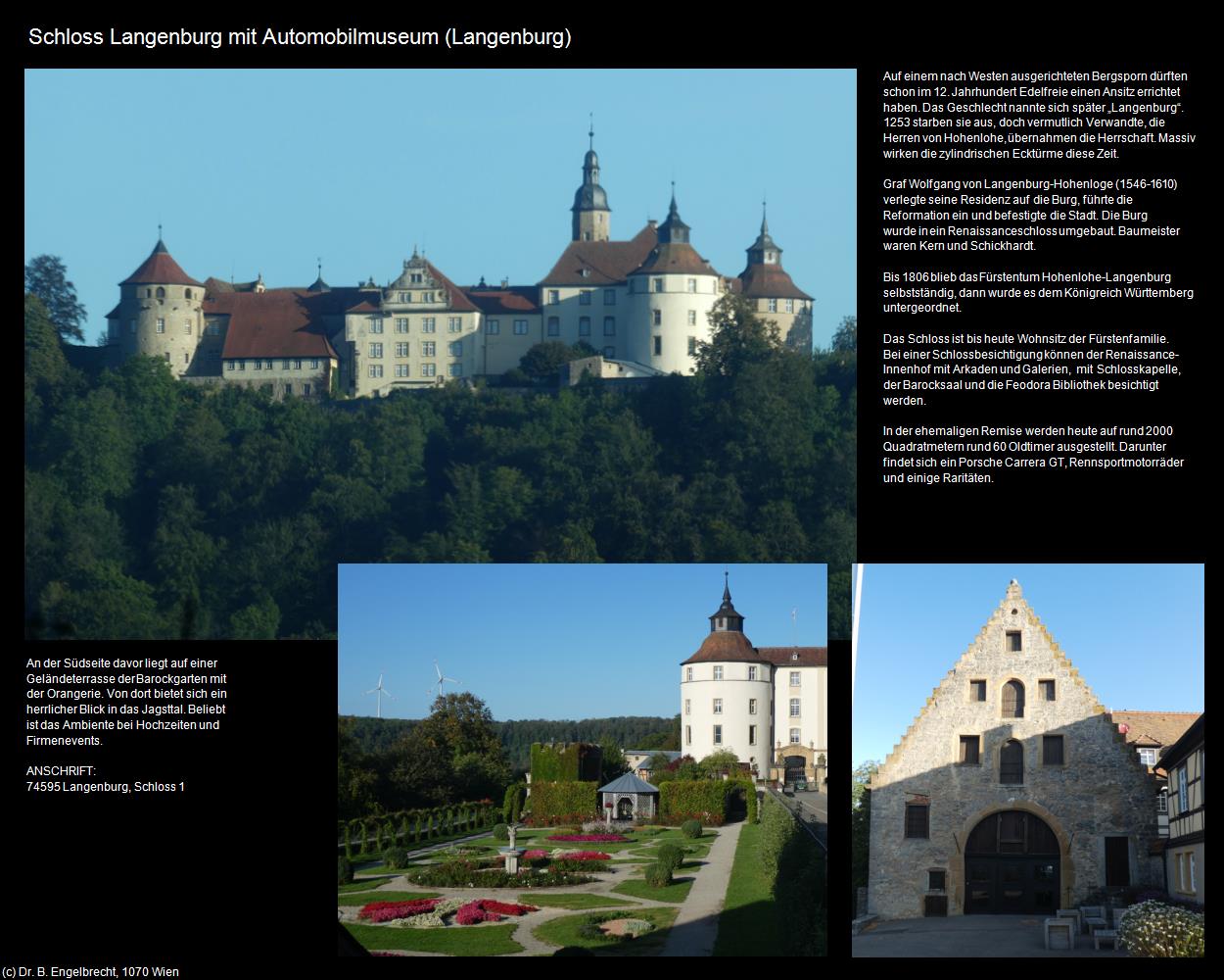 Schloss Langenburg mit Automobilmuseum (Langenburg) in Kulturatlas-BADEN-WÜRTTEMBERG