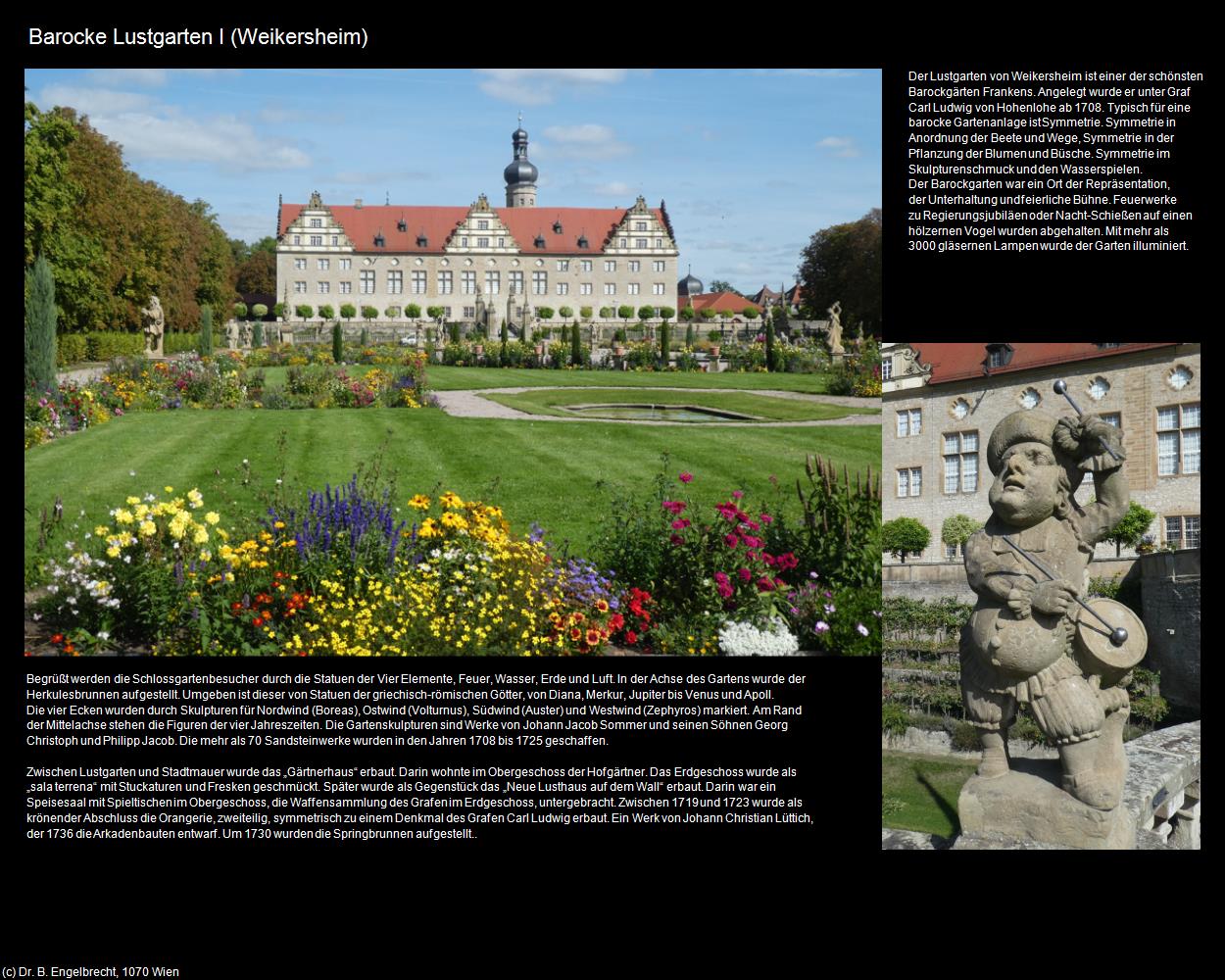 Barocke Lustgarten I (Weikersheim) in Kulturatlas-BADEN-WÜRTTEMBERG