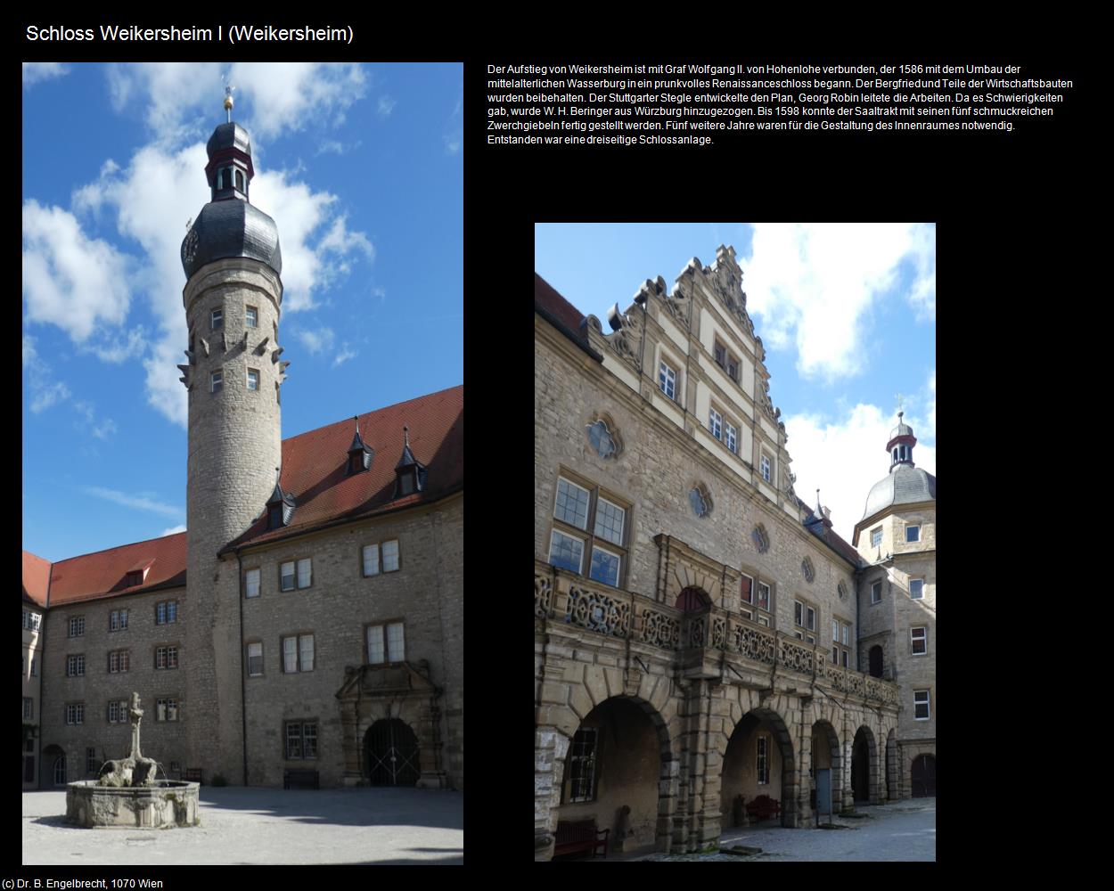 Schloss Weikersheim I  (Weikersheim) in Kulturatlas-BADEN-WÜRTTEMBERG