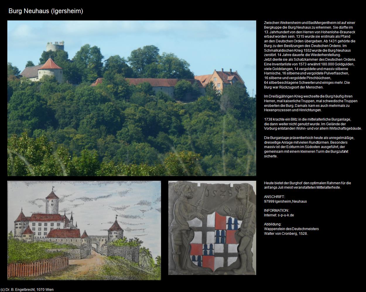 Burg Neuhaus (Igersheim) (Igersheim) in Kulturatlas-BADEN-WÜRTTEMBERG