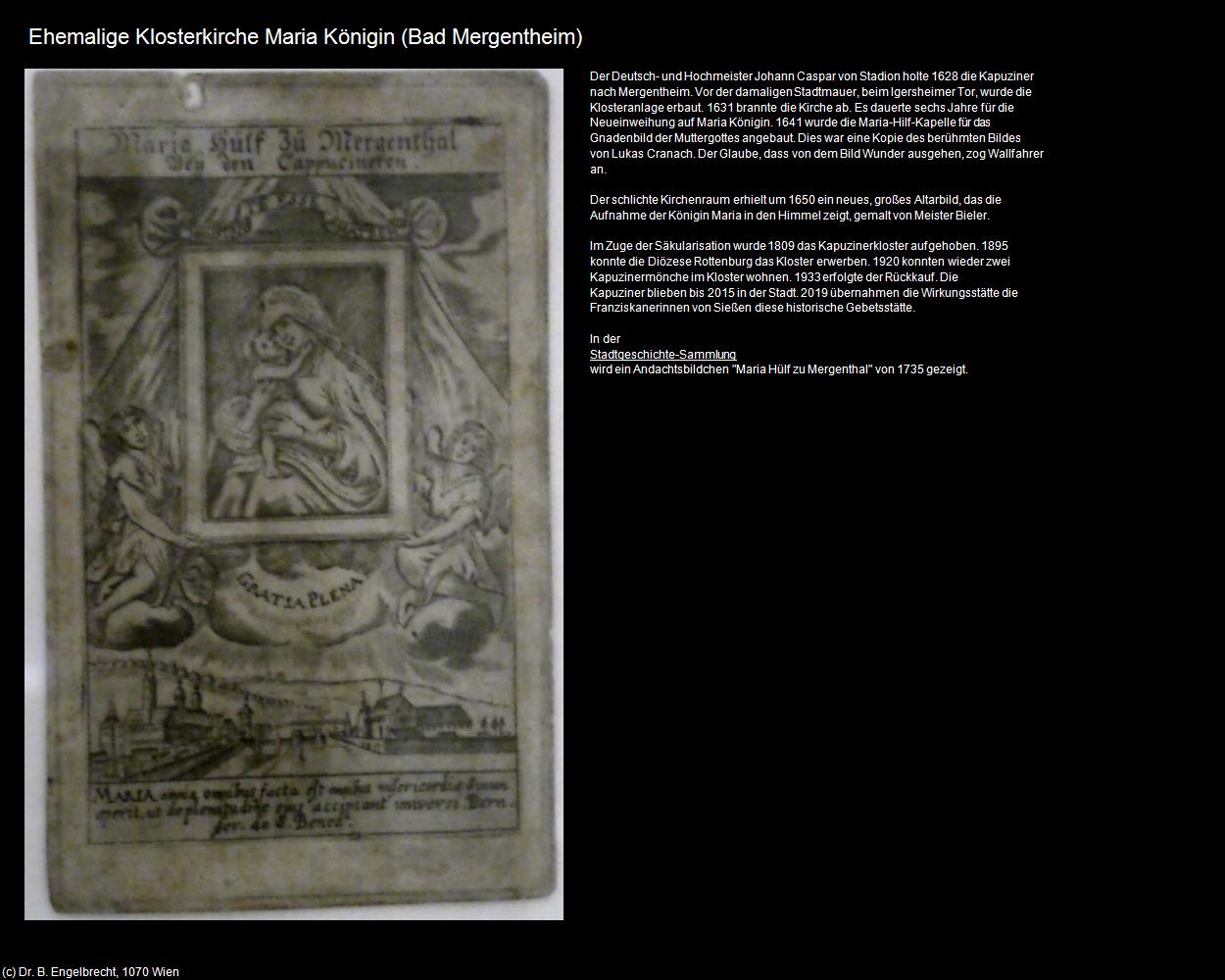 Ehem. Klosterk. Maria Königin (Bad Mergentheim) in Kulturatlas-BADEN-WÜRTTEMBERG(c)B.Engelbrecht