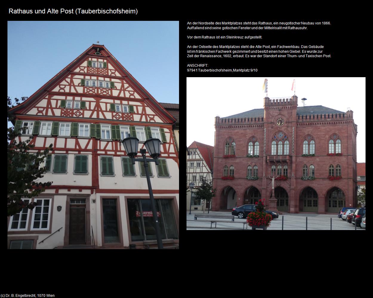 Rathaus und Alte Post (Tauberbischofsheim) in Kulturatlas-BADEN-WÜRTTEMBERG