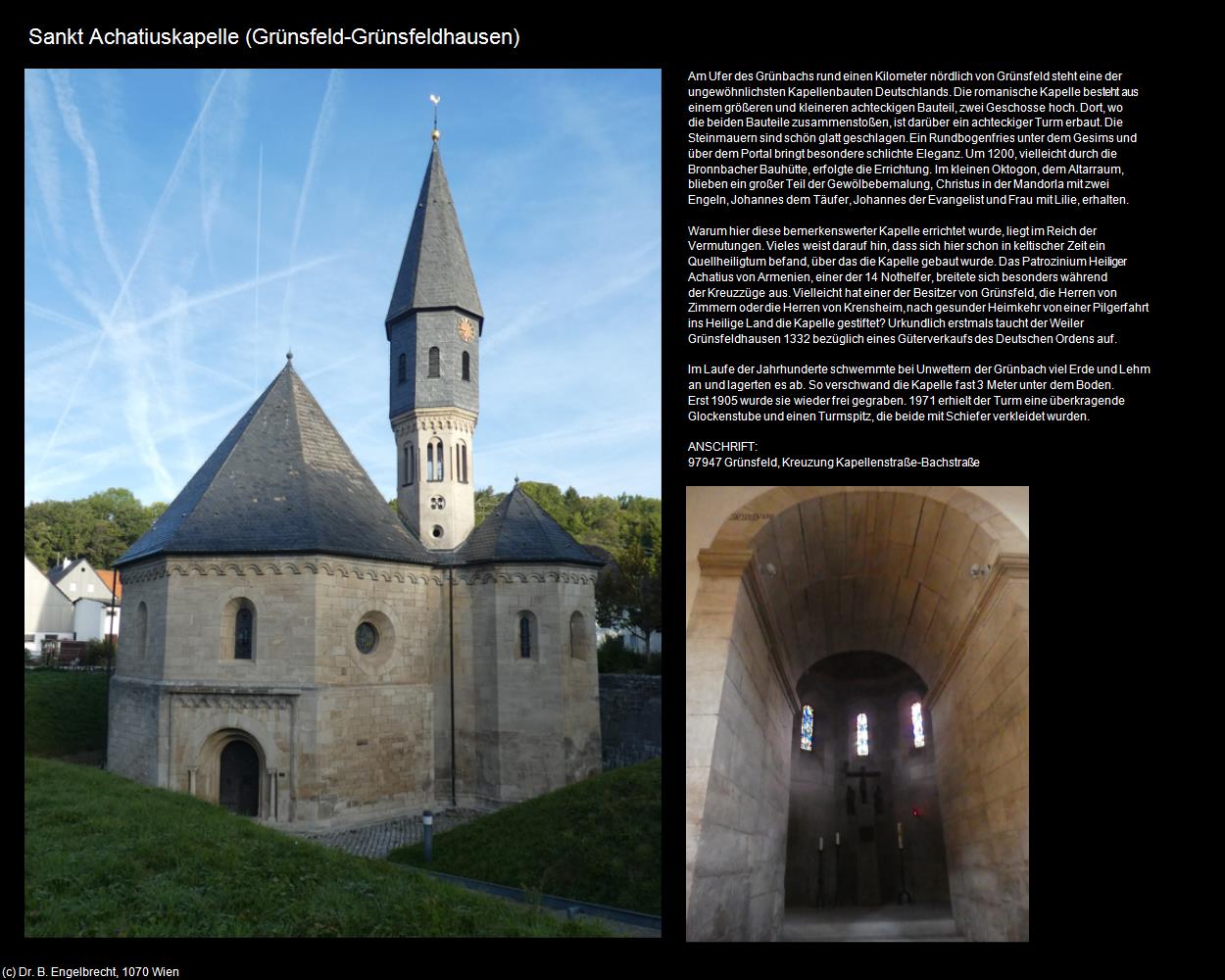 Sankt Achatiuskapelle (Grünsfeldhausen)  (Grünsfeld) in Kulturatlas-BADEN-WÜRTTEMBERG