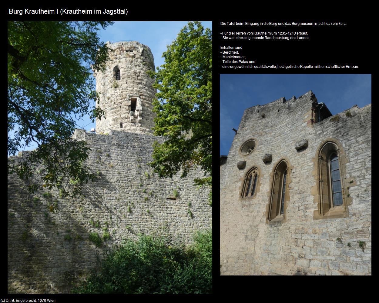 Burg Krautheim I (Krautheim im Jagsttal) in Kulturatlas-BADEN-WÜRTTEMBERG